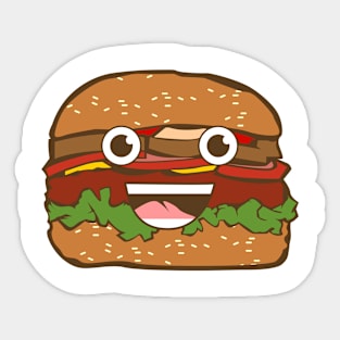 Funny Burger Sticker